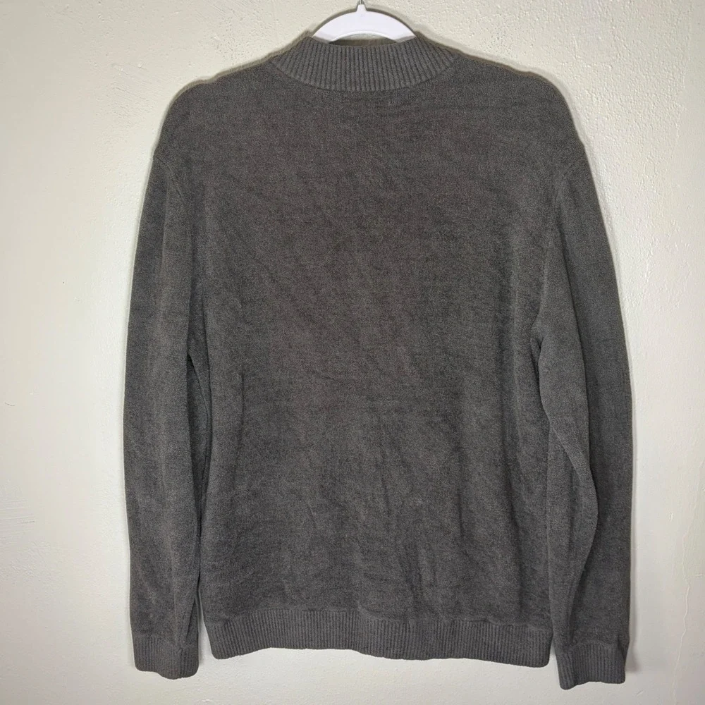 BarefootDreams CozyChic Ultra Lite Cardigan Gray Button Front Sweater BDMCU21374
